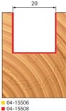 Stopková fréza na dřevo drážkovací FREUD 0415508 - profil frézování