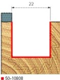 Stopková fréza na dřevo drážkovací FREUD 5010808 - profil frézování