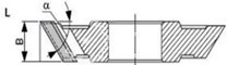 Fréza úhlová 5015L 160x30-30 45° levá - horní braní