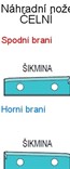 Fréza na výplně dveří VP-75K D210x35x30 profil K vlna HW horní braní - čelní nůž šikmý