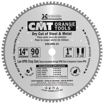CMT Industrial Pilový kotouč na železo - D355x2,2 d25,4 Z90 HM