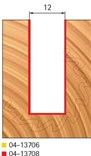 Stopková fréza na dřevo drážkovací FREUD 0413708 - profil frézování