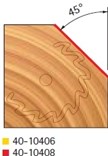 Stopková fréza na dřevo úhlová FREUD 4010408 - profil frézování