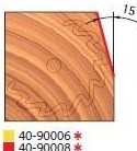 Stopková fréza na dřevo úhlová FREUD 4090008 - profil frézování