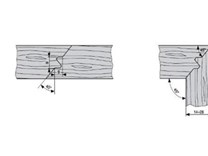 Fréza na rohový spoj s VBD KARNED 8351/B - profil