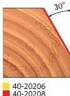 Stopková fréza na dřevo úhlová FREUD 4020208 - profil frézování
