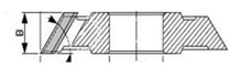 Fréza úhlová 5015L 160x30-30 45° pravá - spodní braní