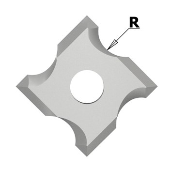 IGM N034 Žiletka tvrdokovová radiusová - R3 mm MDF+