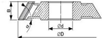 Fréza úhlová 5015L 140x30-20 45° pravá - spodní braní