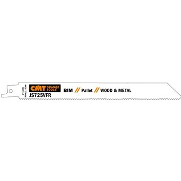 CMT Pilový plátek do pily ocasky BIM Pallet Wood-Metal 725 VFR - L200, I180, TPI8-12 (bal 20ks)