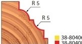 Stopková fréza tvarová s ložiskem FREUD - profil frézování