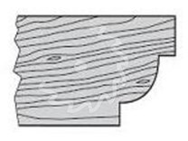 SK fréza na dřevo rádiusová KARNED 5018 čtvrtkruhová vydutá - profil