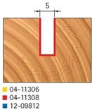 Stopková fréza na dřevo drážkovací FREUD 0411308 - profil frézování