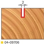 Stopková fréza na dřevo drážkovací FREUD 0409706 - profil frézování