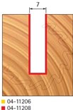 Stopková fréza na dřevo drážkovací FREUR 0411208 - profil frézování