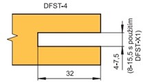 Stavitelná drážkovací fréza D160 B4,0-7,5 d30 4+4z