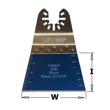 CMT Ponorný pilový list s prodlouženou životností BIM, na dřevo - 68mm, sada 5 ks