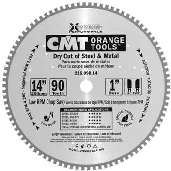 CMT XTreme Pilový kotouč na nerez ocel - D254x2,2 d15,8 Z72 HM