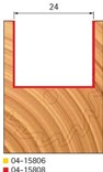 Stopková fréza na dřevo drážkovací FREUD 0415808 - profil frézování