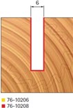 Stopková fréza na dřevo drážkovací FREUD 7610208 - profil frézování